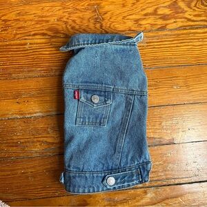 Levi's X Target Dog Pet Blue Denim Trucker Jean Jacket S Lined Red Tag